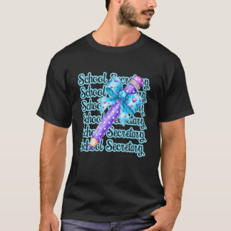 School Secretary Tribe Teacher Back to Office T-Shirt