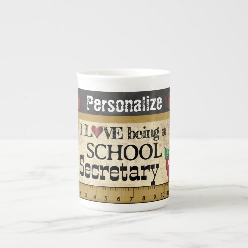 School Secretary Vintage Unique Style Bone China Mug