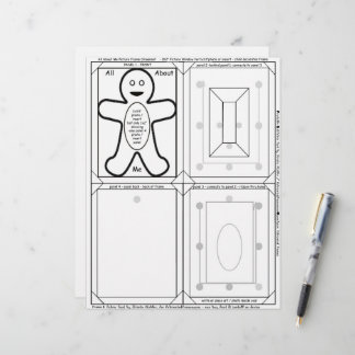 School Selfie Photo Frame Ornament Pattern Craft