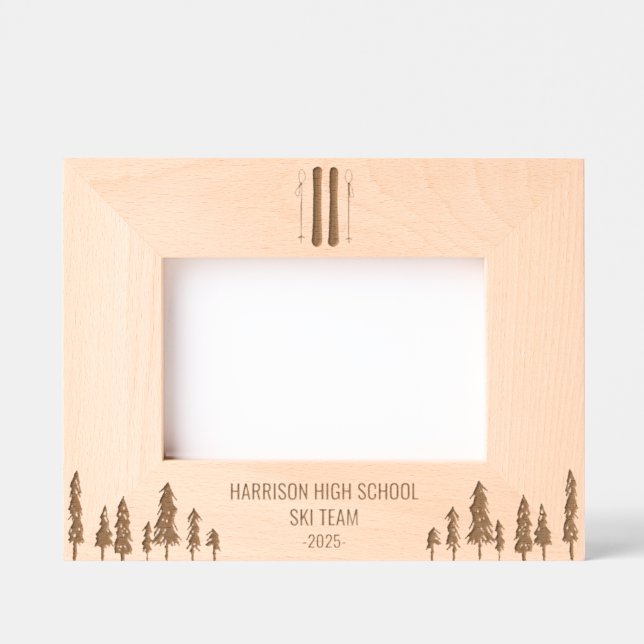 School Ski Team Custom Engraved Frames (Front)
