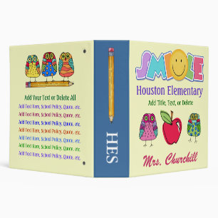School Smile - See Back! Binder