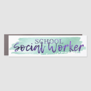 School Social Worker Car Magnet