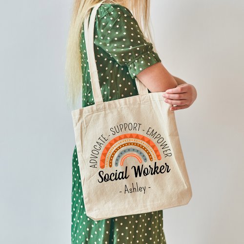 School  Social Worker LSW MSW Gifts Custom Tote Bag