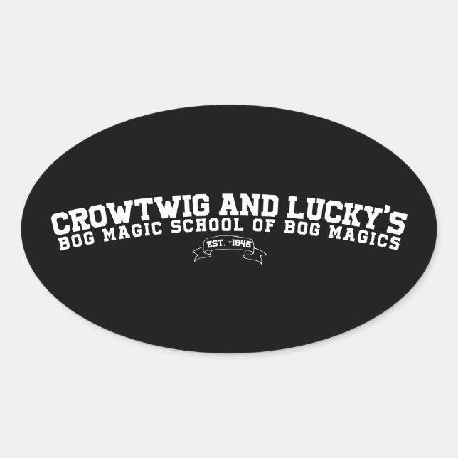 School Spirit Oval Sticker (Front)