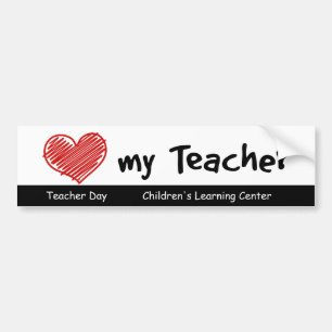 School Spirit Teacher Day Bumper Sticker