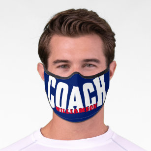 School Sport Team Coach Premium Face Mask