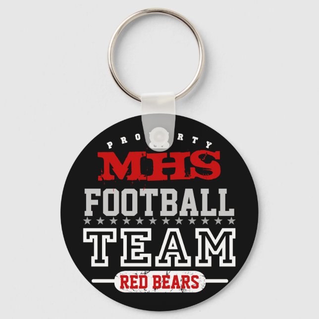 School Sport Team Keychain (Front)