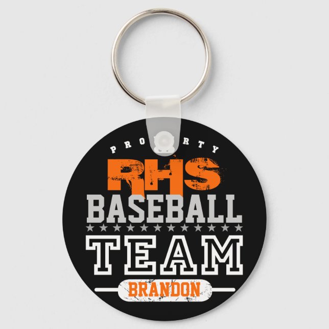 School Sport Team Keychain (Front)
