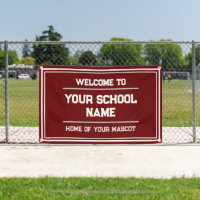 School Sports Banner for Gym or Event - Outdoor