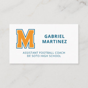 School Sports Team Colors  Business Card