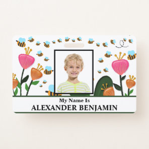 School Student Child Photo Name ID Card Custom   Badge