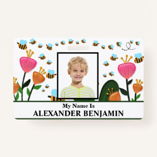 School Student Child Photo Name ID Card Custom   Badge