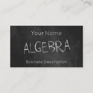 School subject Business Card