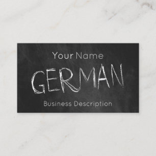 School subject Business Card