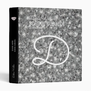 school subjects shine like a diamond 3 ring binder