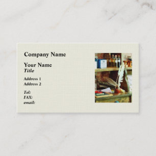 School Supplies in General Store Business Card