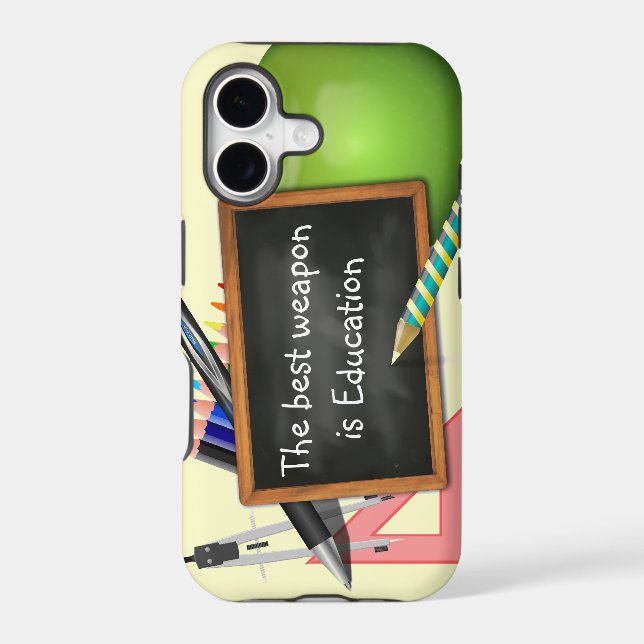 School Supplies Iphone Case (Back)