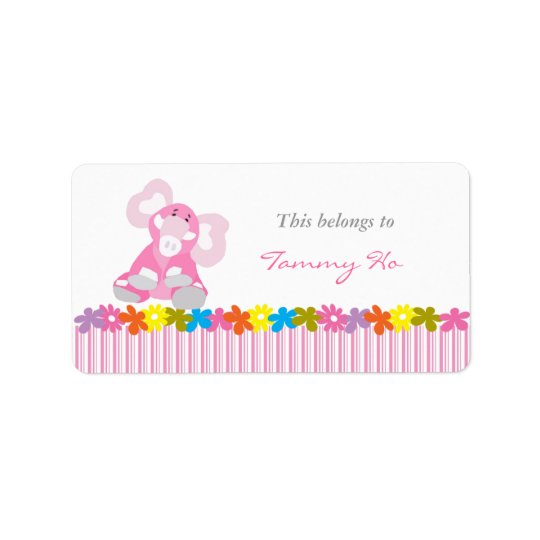 School Supplies Labels Personalized Address Label