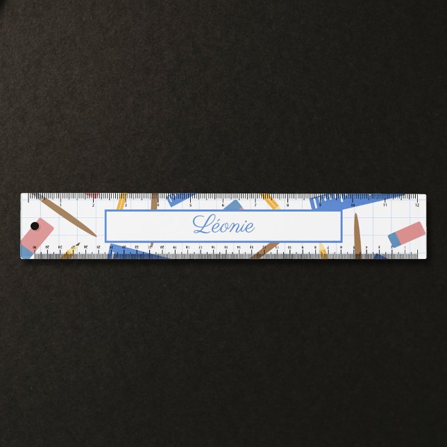 School Supplies Pattern Ruler (School Supplies Pattern Ruler)