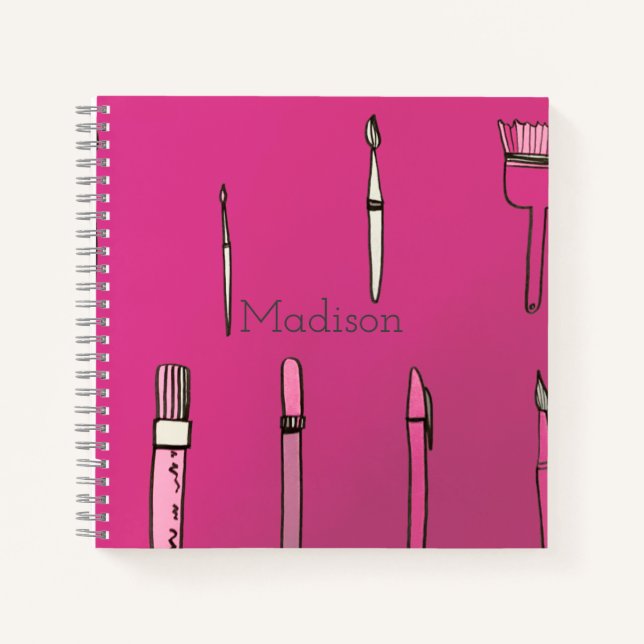 School Supplies Square Notebook (Front)