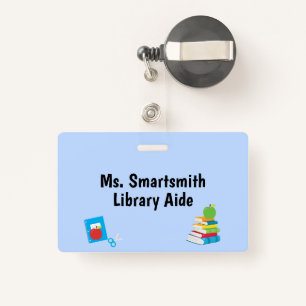 School Supplies Teacher Aide Grade Department Badge
