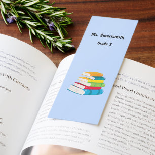 School Supplies Teacher Aide Grade Department Bookmarks
