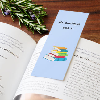 School Supplies Teacher Aide Grade Department Bookmarks