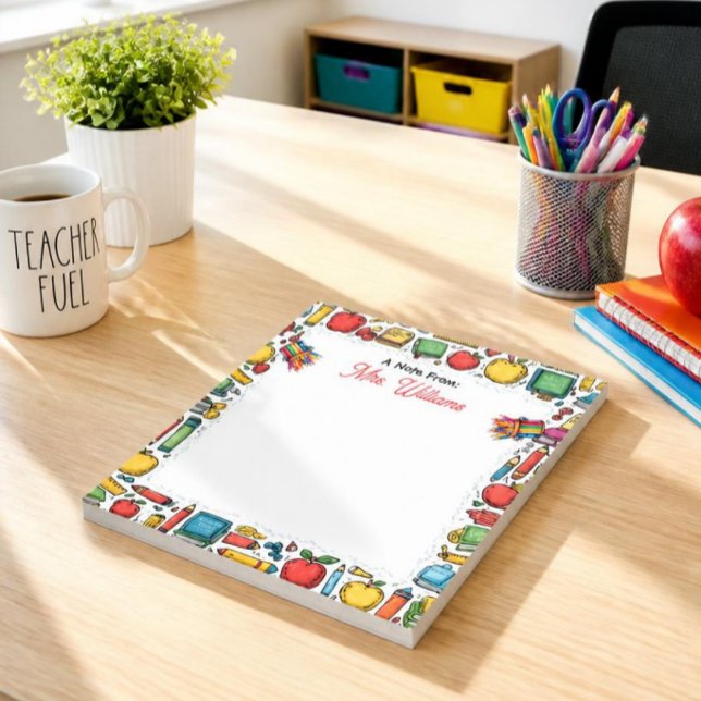 School Supplies Teacher's  Notepad (Creator Uploaded)