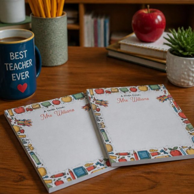 School Supplies Teacher's  Notepad (Creator Uploaded)