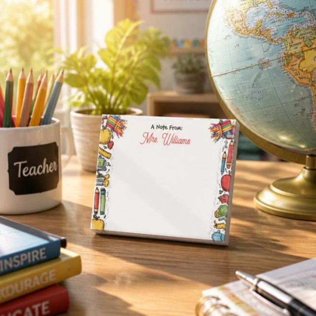 School Supplies Teacher's  Post-it Notes (Creator Uploaded)