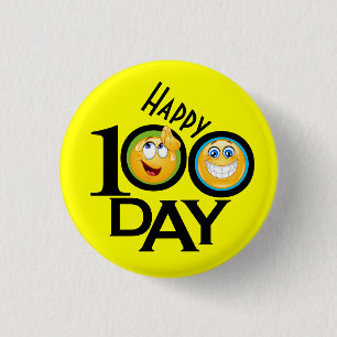 School Teacher 100 Day Button