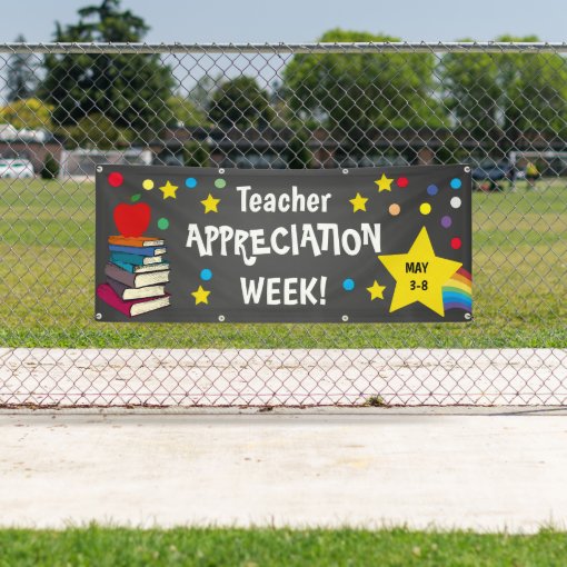 School Teacher appreciation week Banner Zazzle