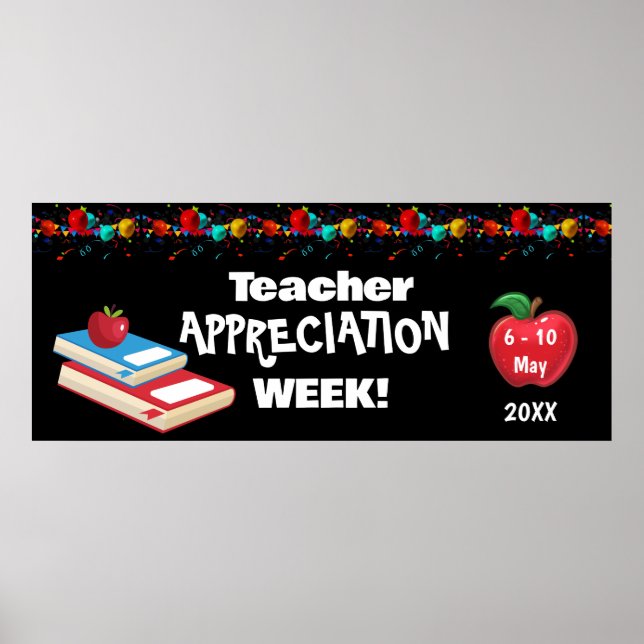 School Teacher Appreciation  Week Banner Poster (Front)