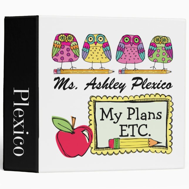 School Teacher Binder - Notebook (Front/Spine)