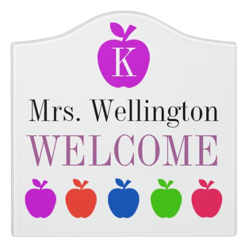 School Teacher Classroom Door Sign