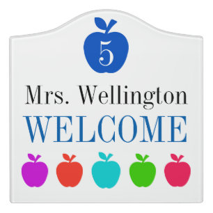 School Teacher Classroom Door Sign