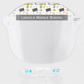 School Teacher Classroom Education Face Shield (Front w/Glasses)