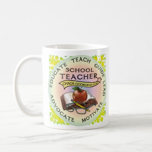 School Teacher Guide custom name mug
