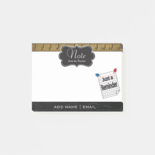 School Teacher Note Reminder   DIY Text