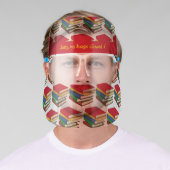 School Teacher Novelty SORRY NO HUGS Books Face Shield (Insitu)
