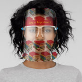 School Teacher Novelty SORRY NO HUGS Books Face Shield (Insitu)
