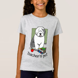 School Teacher Old English Sheepdog (Gray 1) Cute T-Shirt