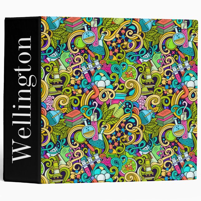 School Teacher or Student Science Binder (Front/Spine)