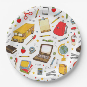 School Teacher Party Paper Plates
