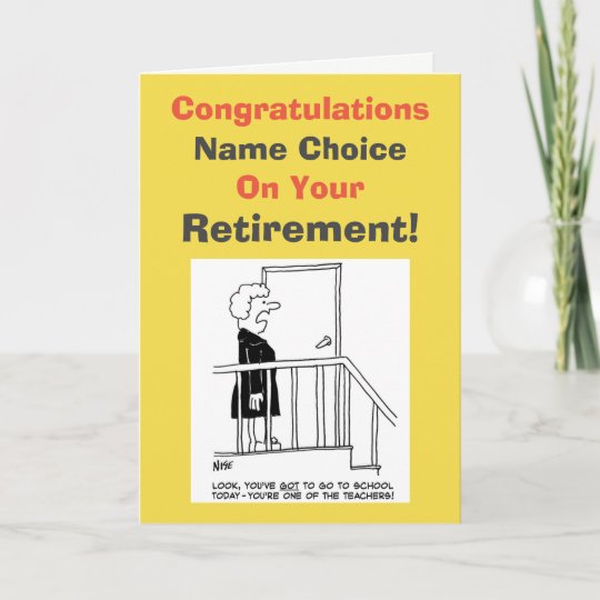 School Teacher Retirement Card | Zazzle.com