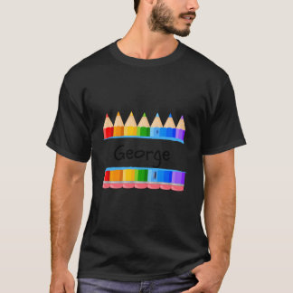 School Teacher Student Name George Kindergen Tag T-Shirt