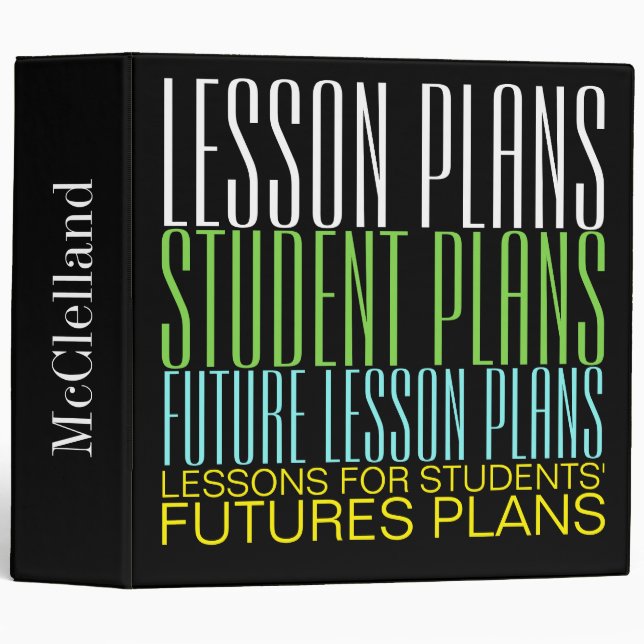 School Teacher Student Thank You Binder - See Back (Front/Spine)