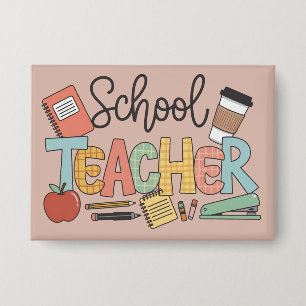 School Teacher Teaching Future Leaders Gifts Button