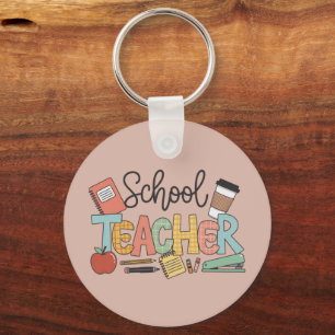 School Teacher Teaching Future Leaders Gifts Keychain
