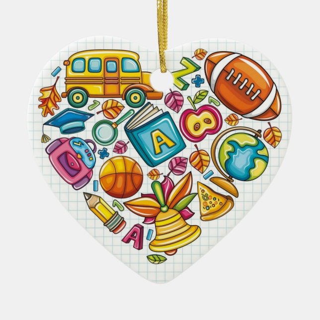 School Teacher - Thank You - SRF Ceramic Ornament (Front)